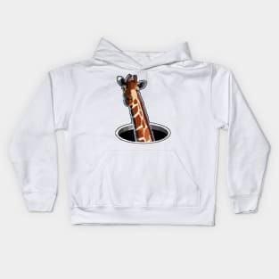 Giraffe hole Kids Hoodie